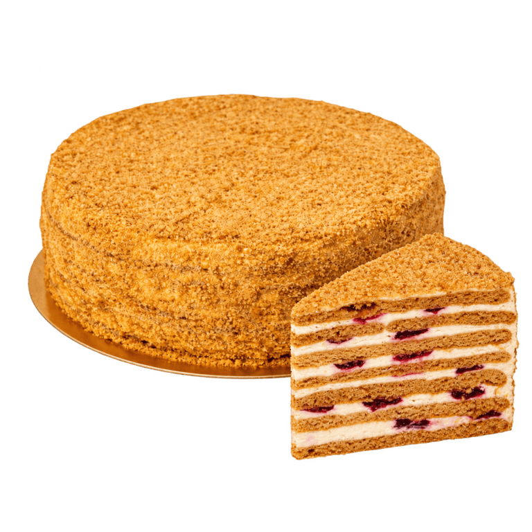 Malinový medovník